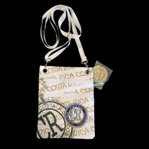 3/$20 ROBIN RUTH Costa Rica Crossbody Bag Metallic Pouch Purse Travel Souvenir
